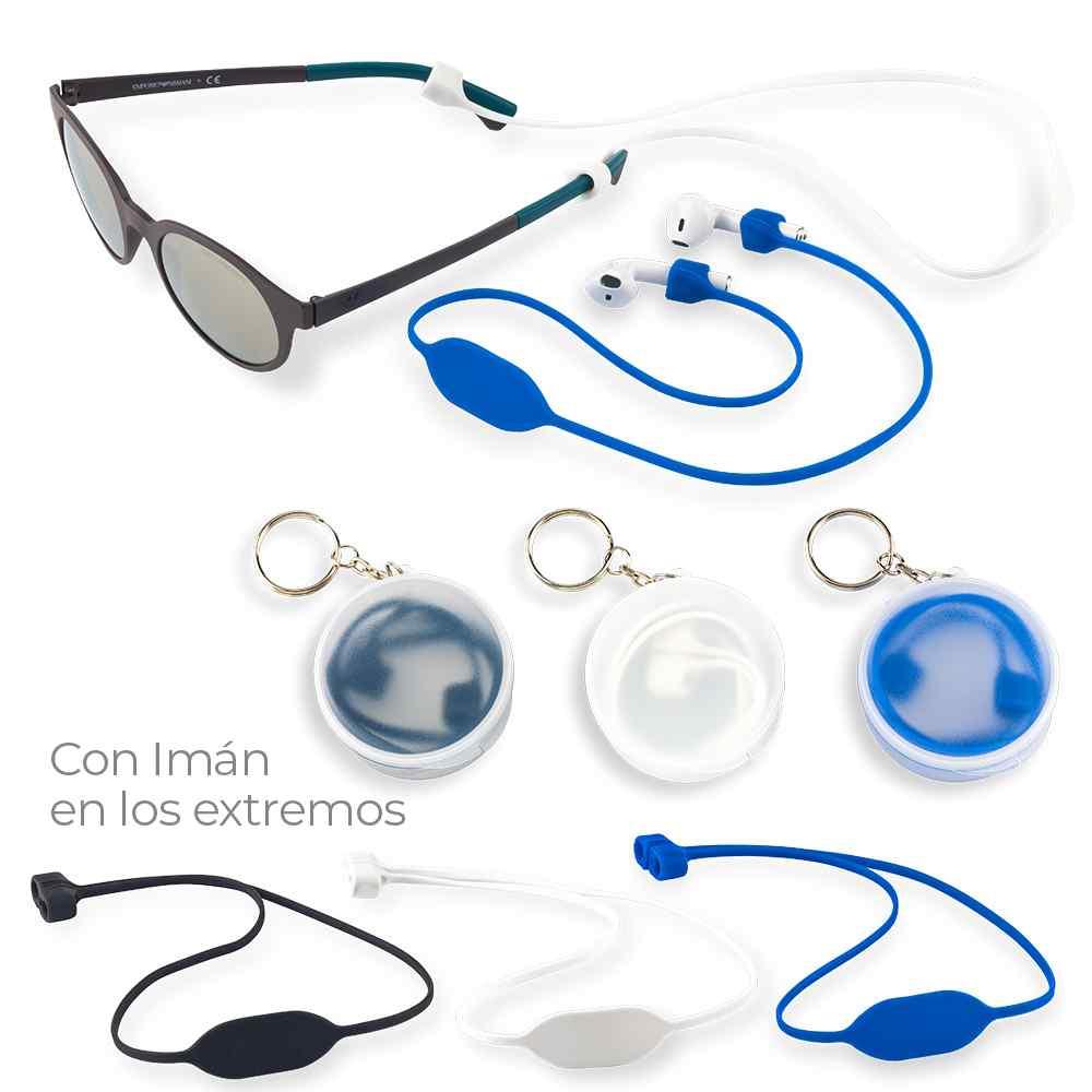 Accesorio en Silicona Para Gafas y Audifonos personalizado con logo