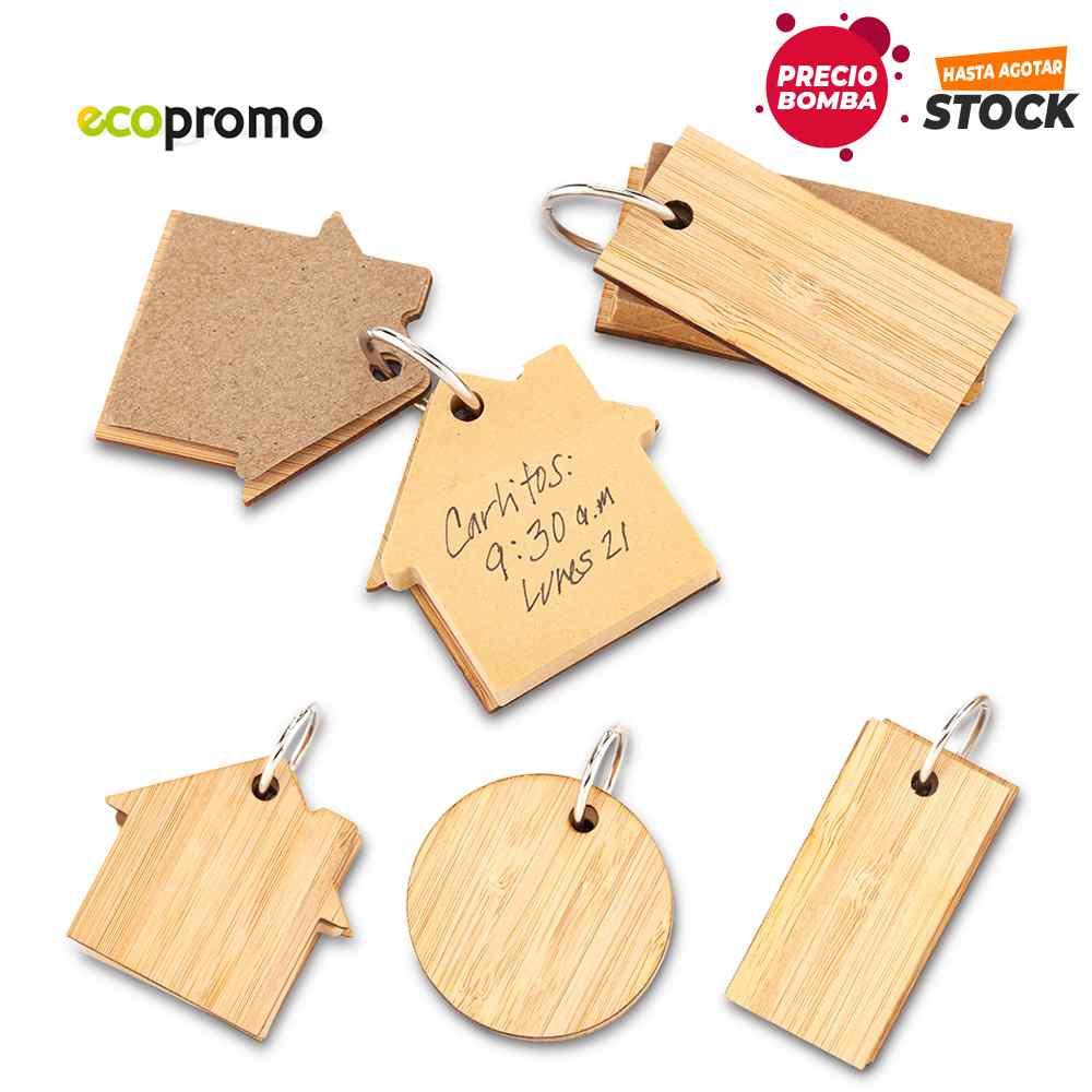 Bamboo Sticky Pad personalizado con logo