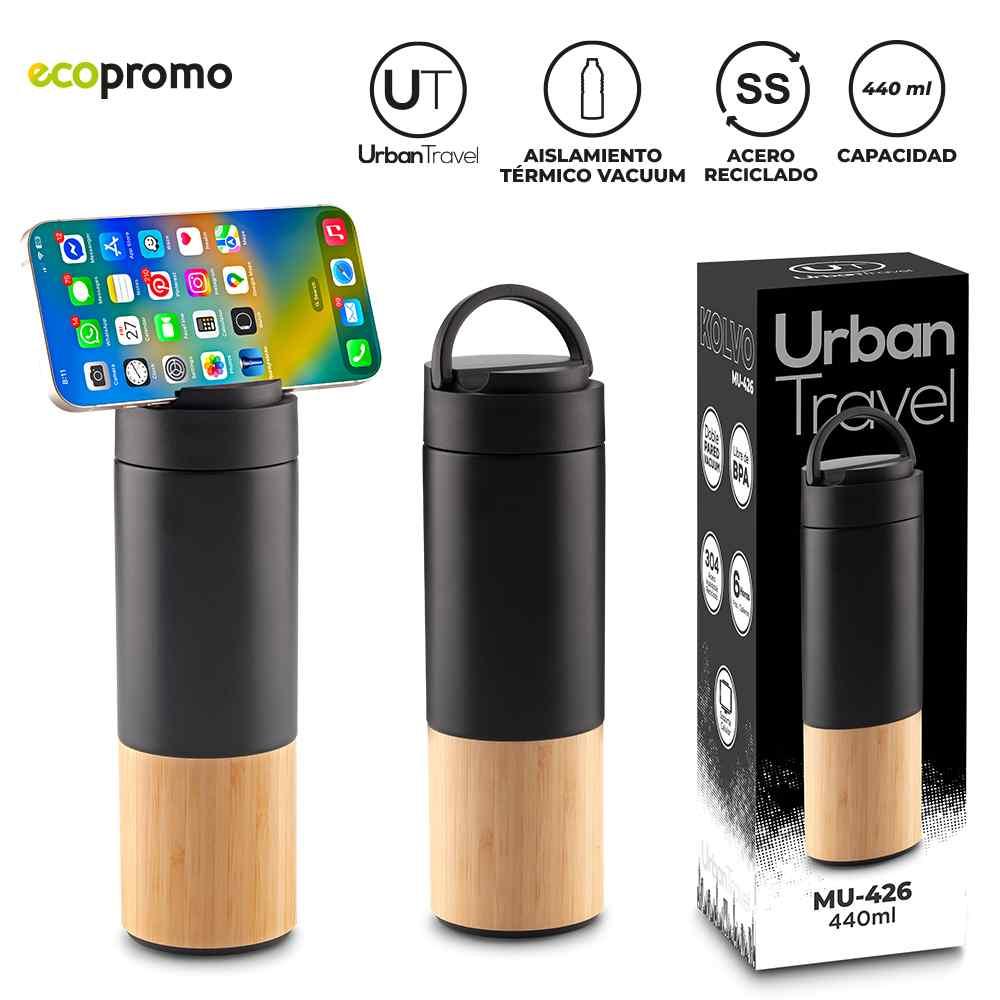 Botilito Metálico Kolvo Urban Travel 440ml personalizado con logo