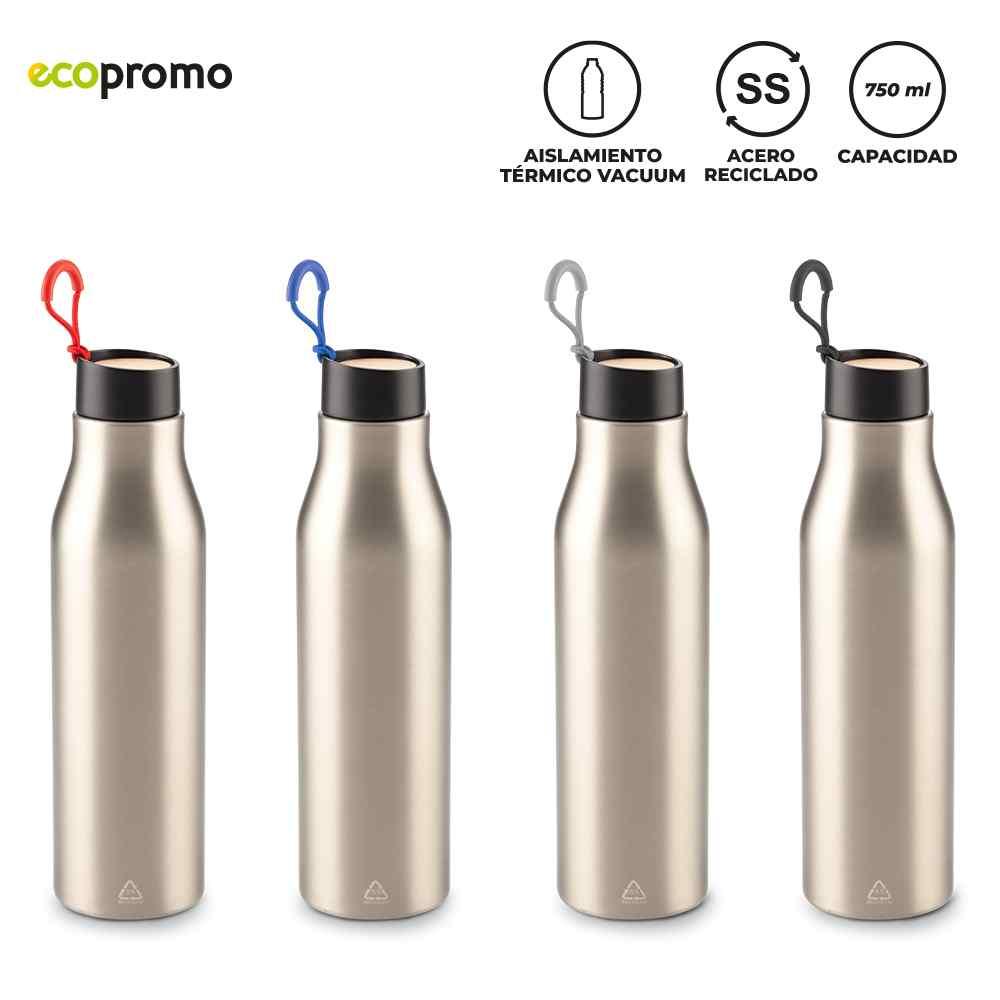 Botilito Metálico Plugsy 750ml personalizado con logo