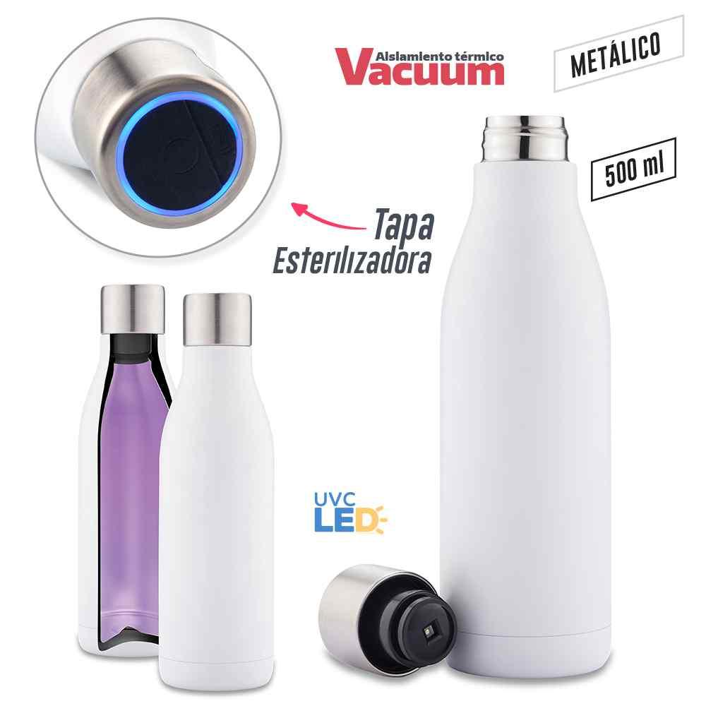 Botilito Metálico Uv-c Clean 500ml personalizado con logo