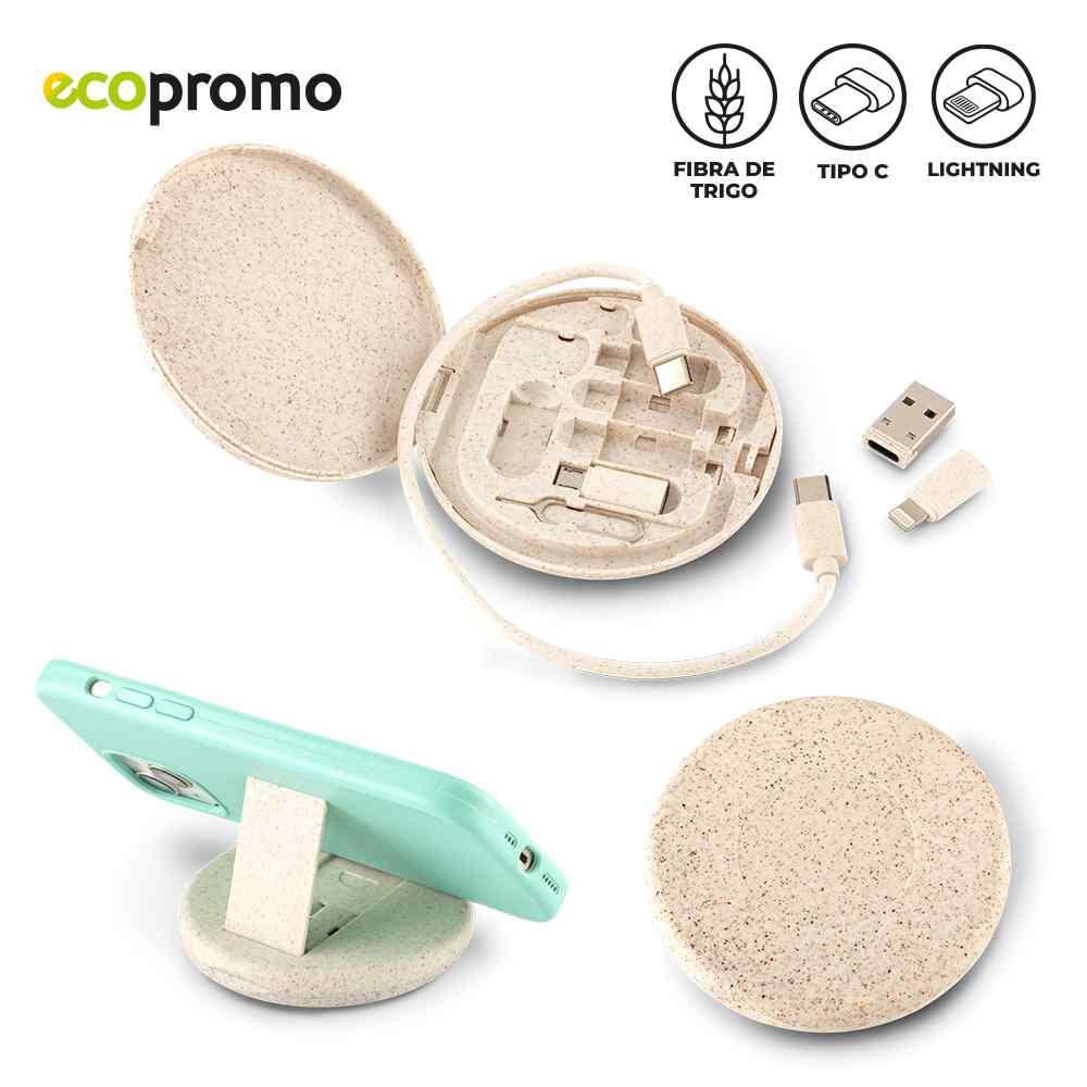 Cable Multicargador Gauss Eco personalizado con logo
