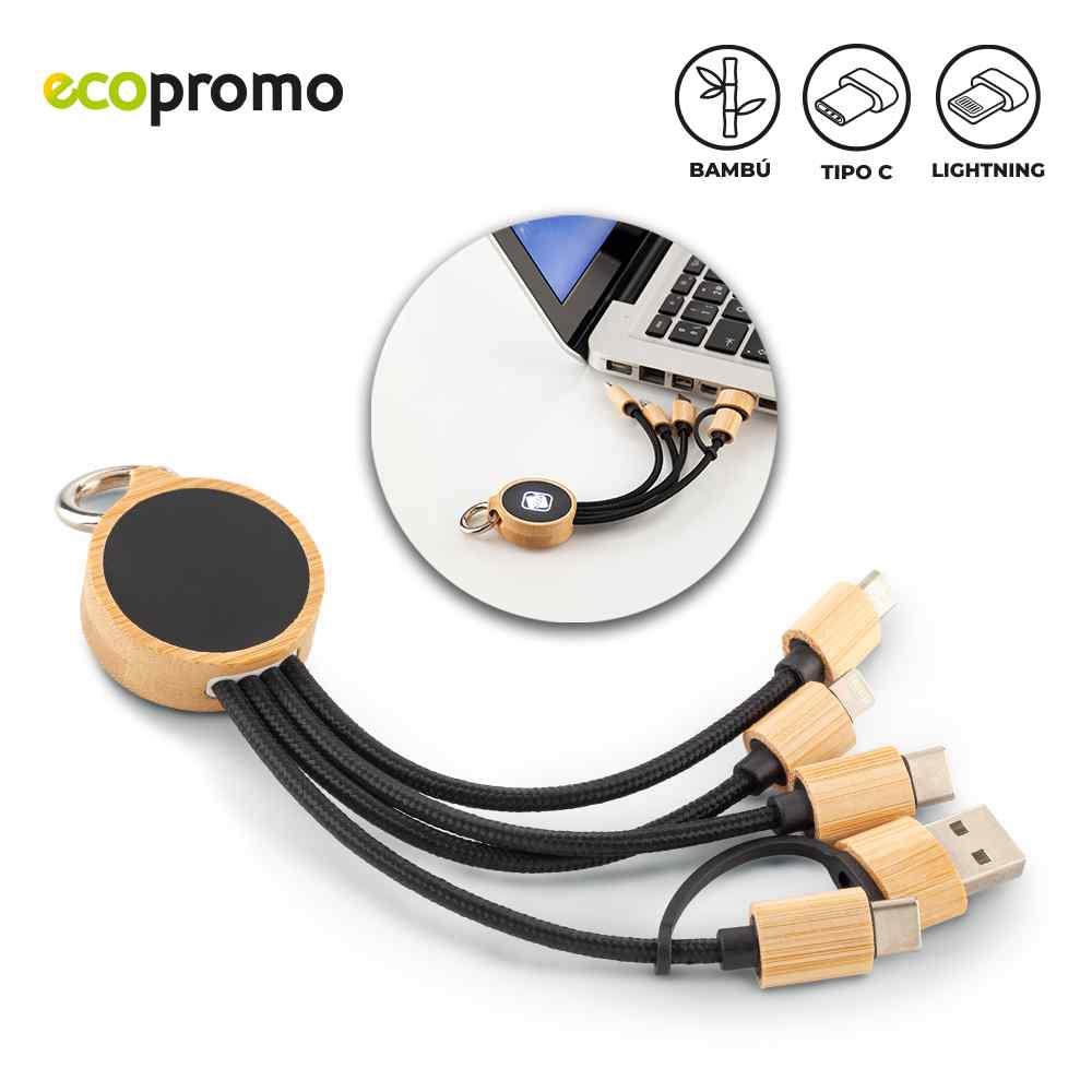 Cable Multicargador Spectra personalizado con logo