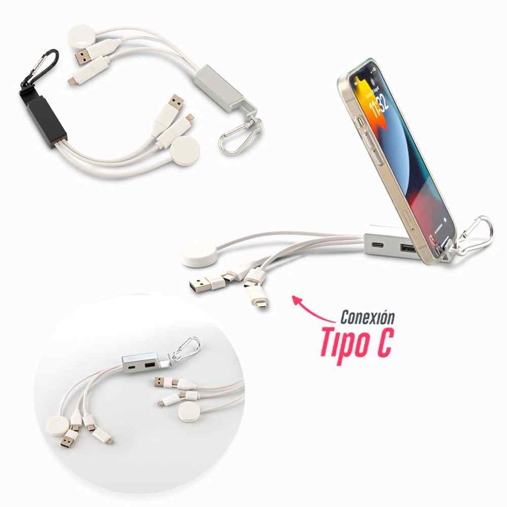 Cable Multicargador Steffen personalizado con logo