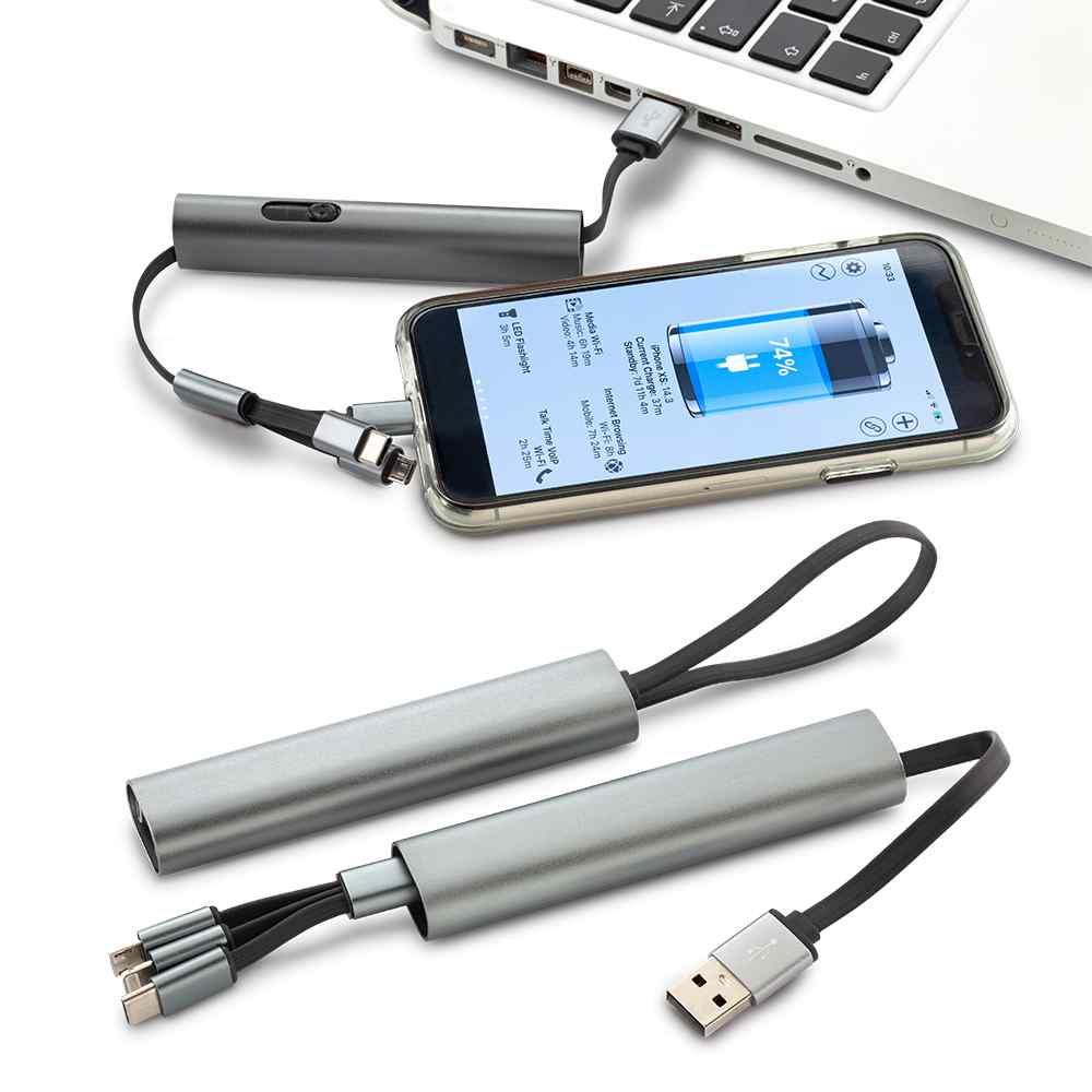 Cable Multicargador Tyler personalizado con logo