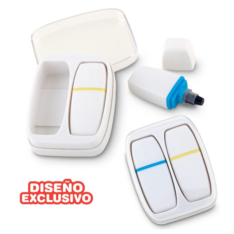 Estuche Para 2 Resaltadores en Cera Adam personalizado con logo