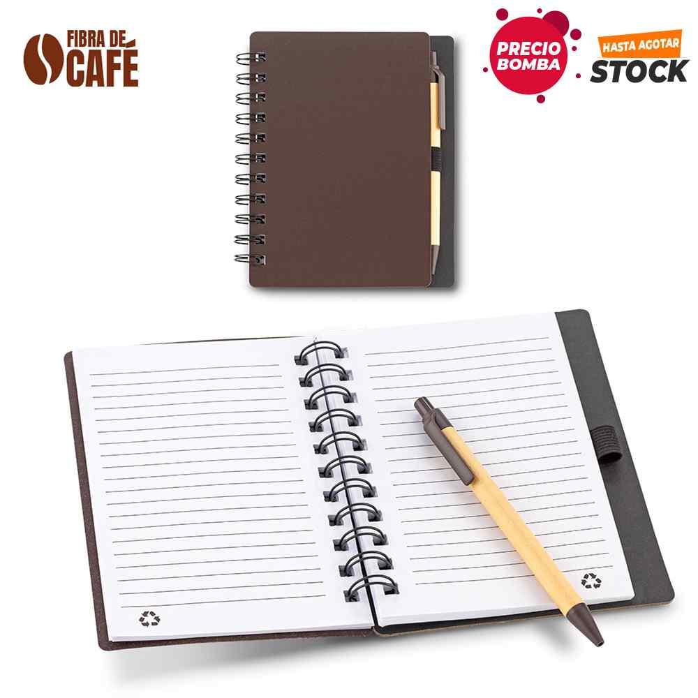 Libreta Con Bolígrafo Coffee personalizado con logo
