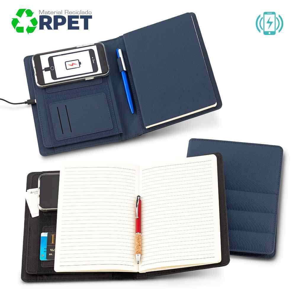 Libreta Multifuncional Cargador Inalámbrico Grimm personalizado con logo