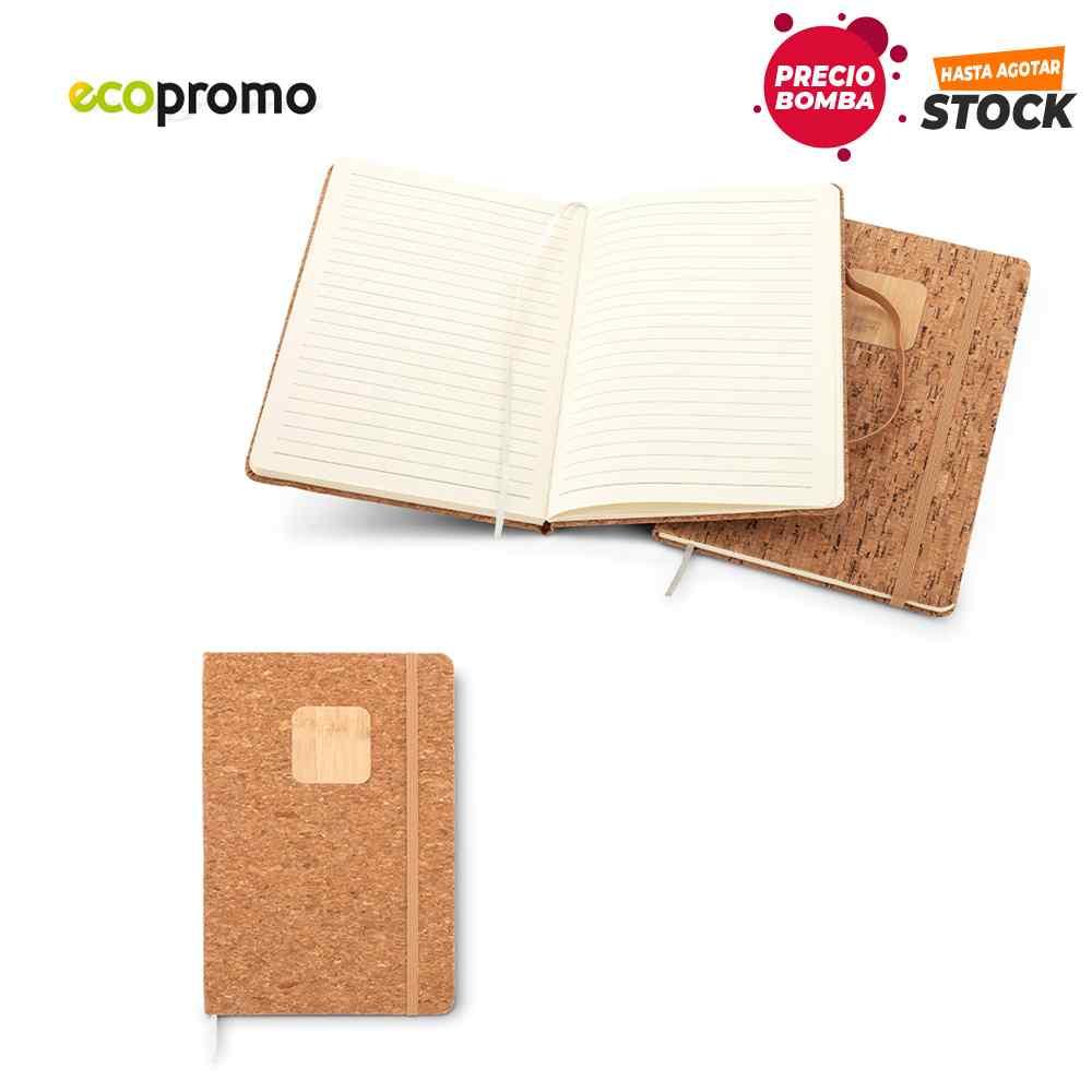 Libreta Valdis Cork - Producto promocional personalizable