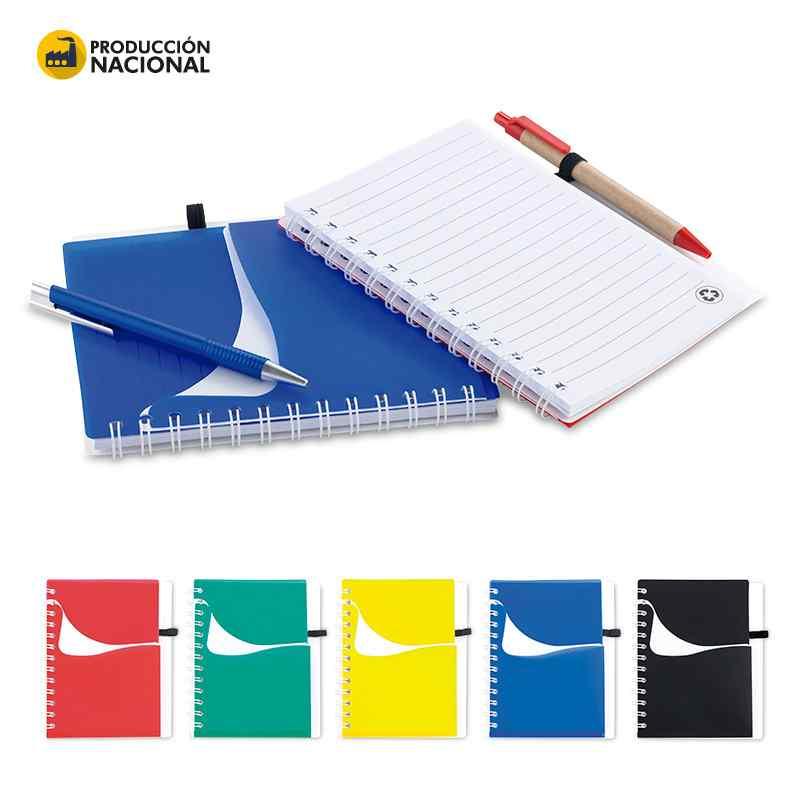 Libreta Wave - Produccion Nacional - Producto promocional personalizable