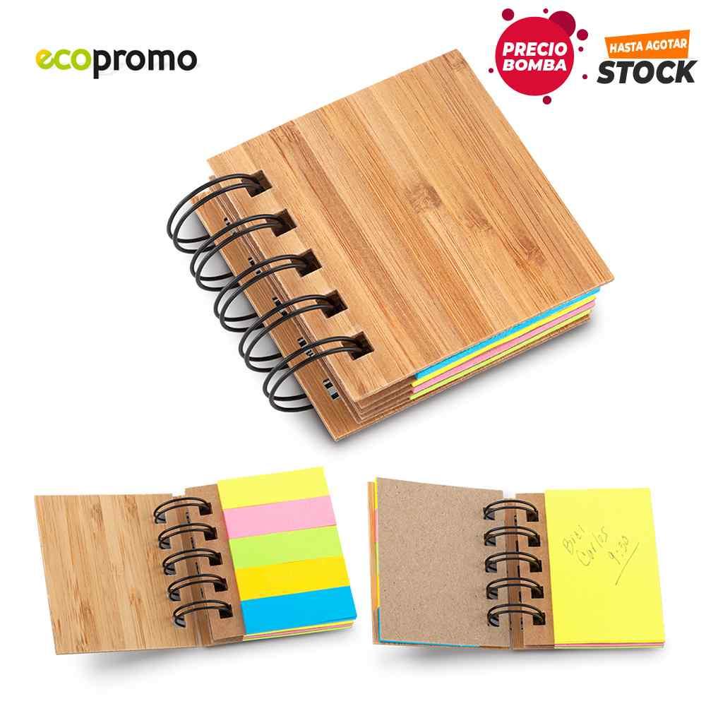 Memo Sticky Set Bamboo - Producto promocional personalizable