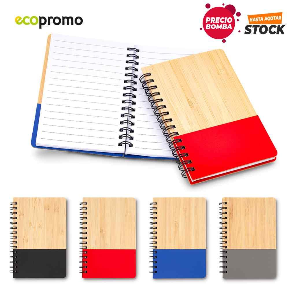 Mini Libreta Bamboo Eco personalizado con logo