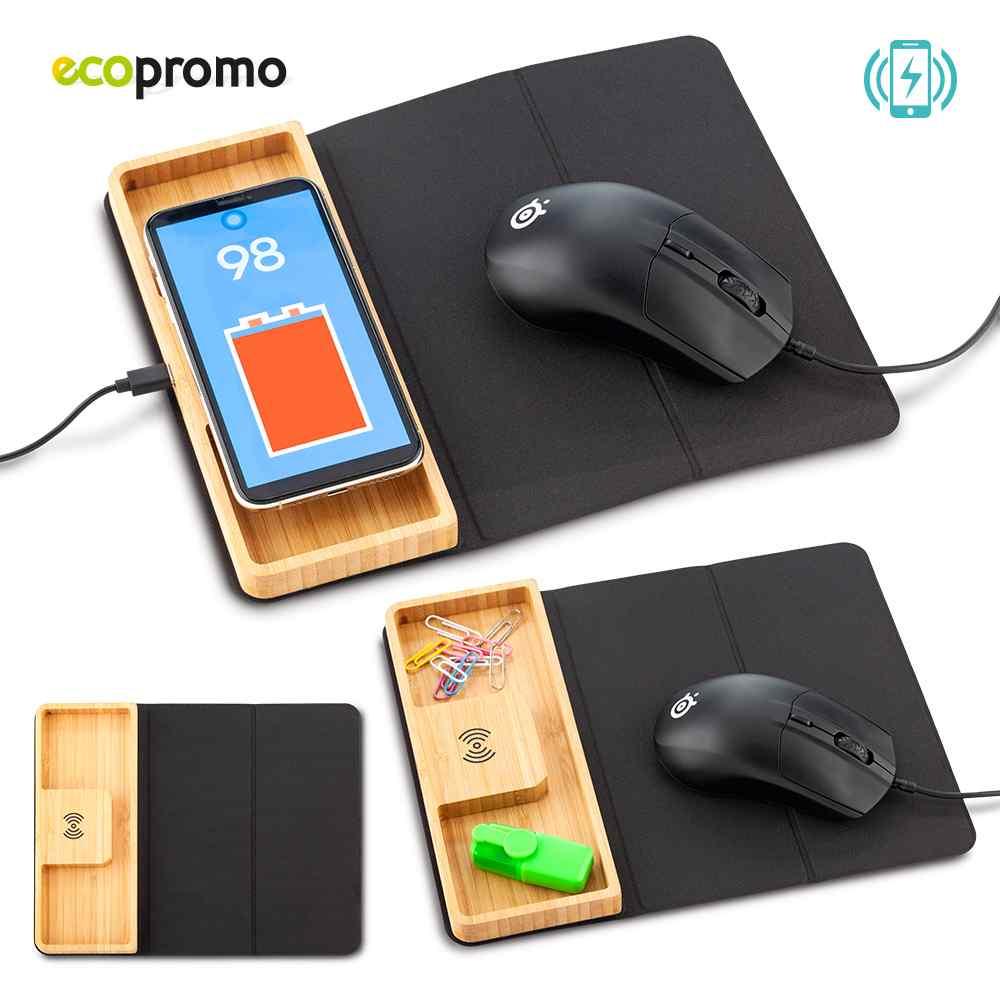 Mouse Pad Con Cargador Inalámbrico Dexter personalizado con logo