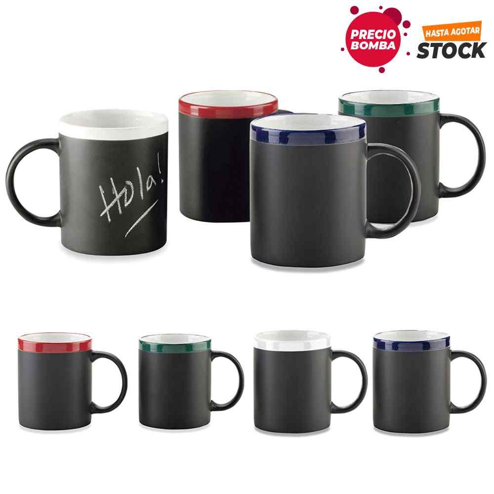 Mug Cerámica Tablero 11oz Con Tiza personalizado con logo