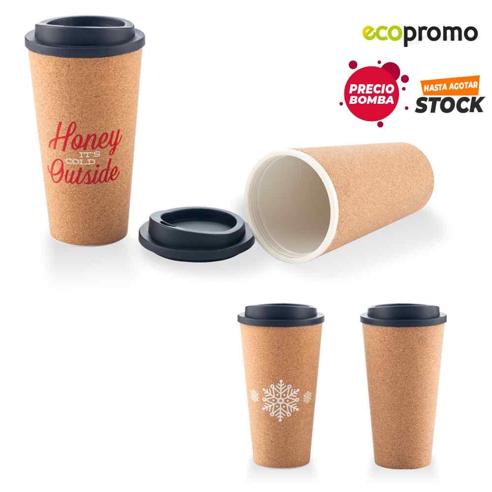 Mug Plástico Con Corcho 16oz personalizado con logo