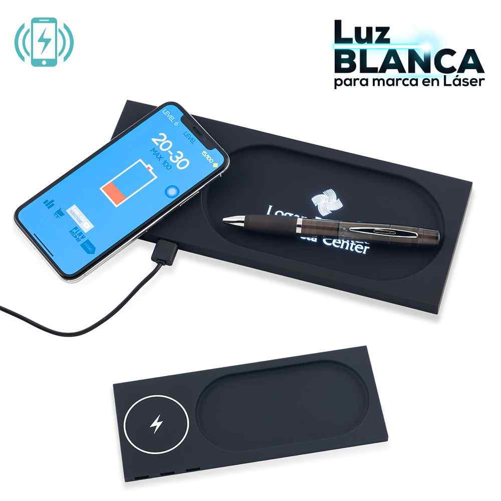 Organizador Light Con Cargador Inalámbrico personalizado con logo