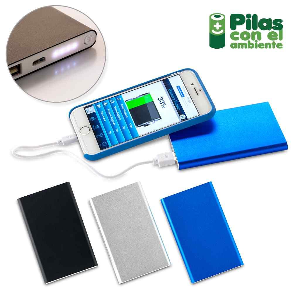 Pila Recargable en Aluminio 4000mah personalizado con logo
