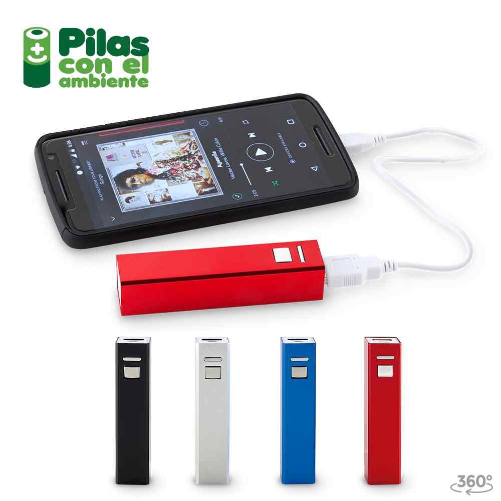 Pila Recargable Power Bank Con Boton 2200mah personalizado con logo
