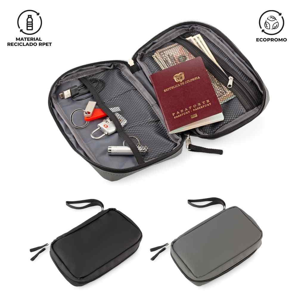 Portadocumentos de Viajes y de Cables Neox Rpet - Producto promocional personalizable