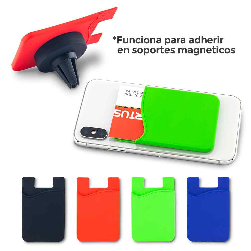 Portatarjetas en Silicona Magnet personalizado con logo