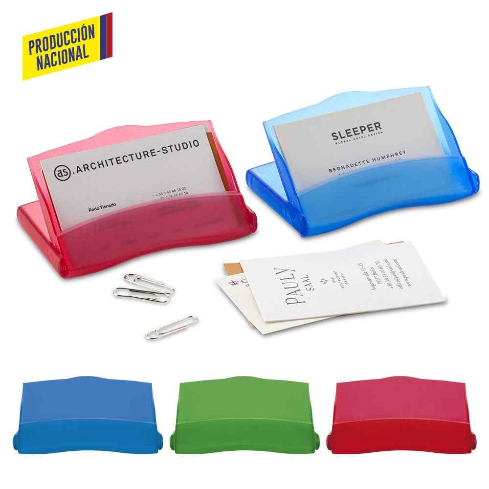 Portatarjetas Plástico - Produccion Nacional personalizado con logo