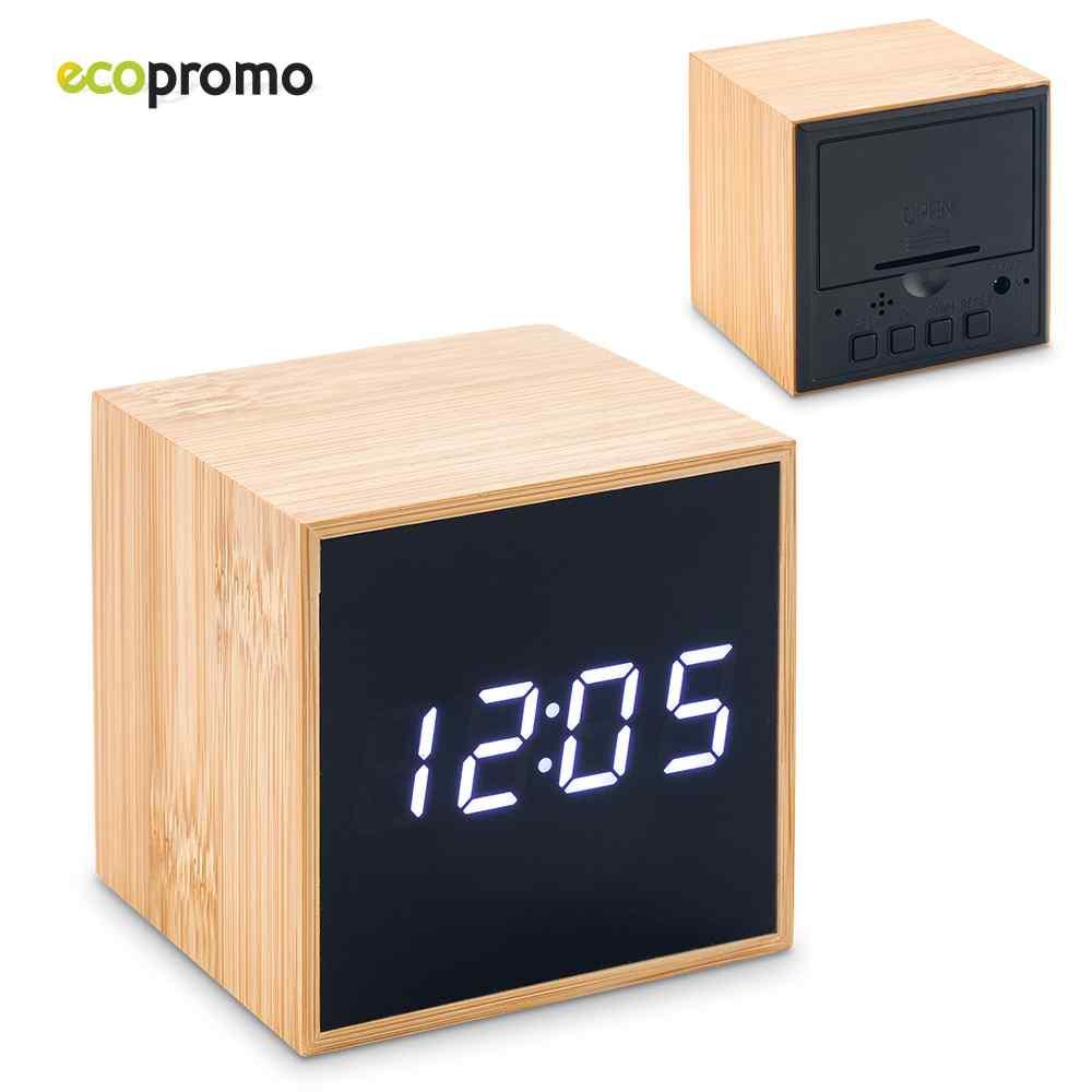 Reloj Led Bamboo - Producto promocional personalizable