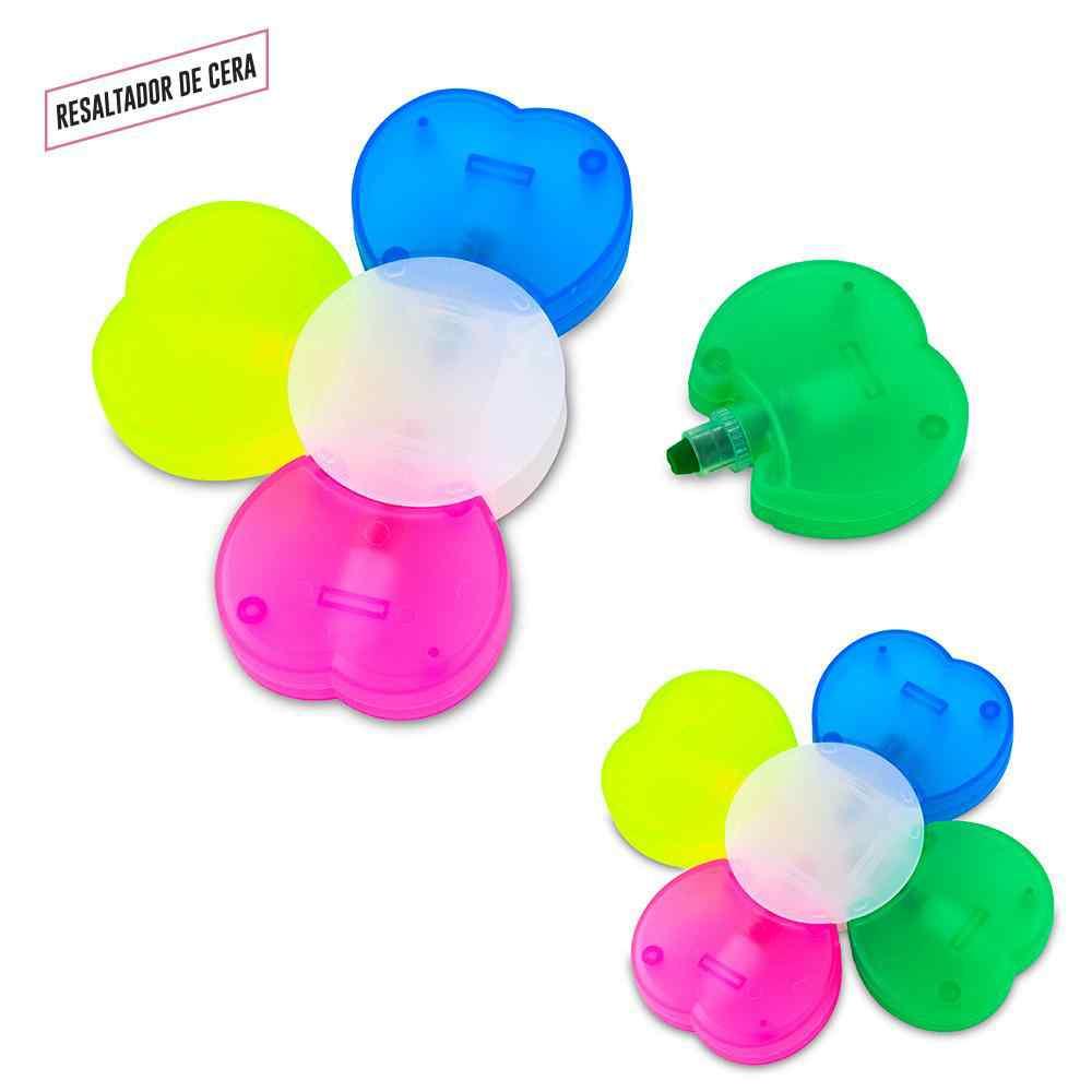 Resaltador Magico en Cera Flower - 4 Colores personalizado con logo