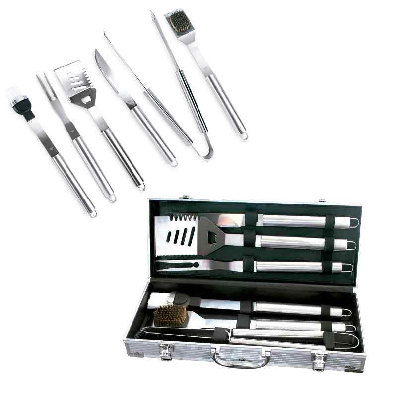 Set de Bbq en Aluminio 6 Piezas - Producto promocional personalizable