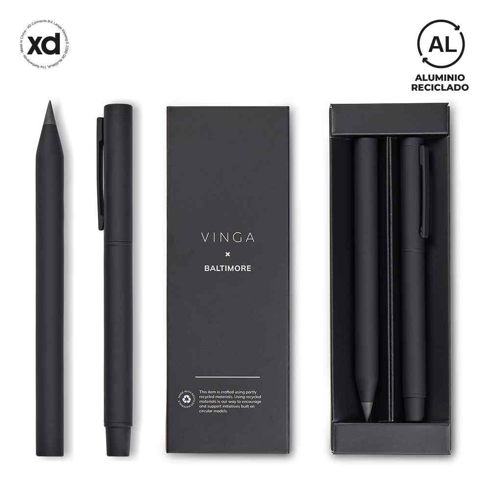 Set de Bolígrafos Baltimore Vinga Eco personalizado con logo