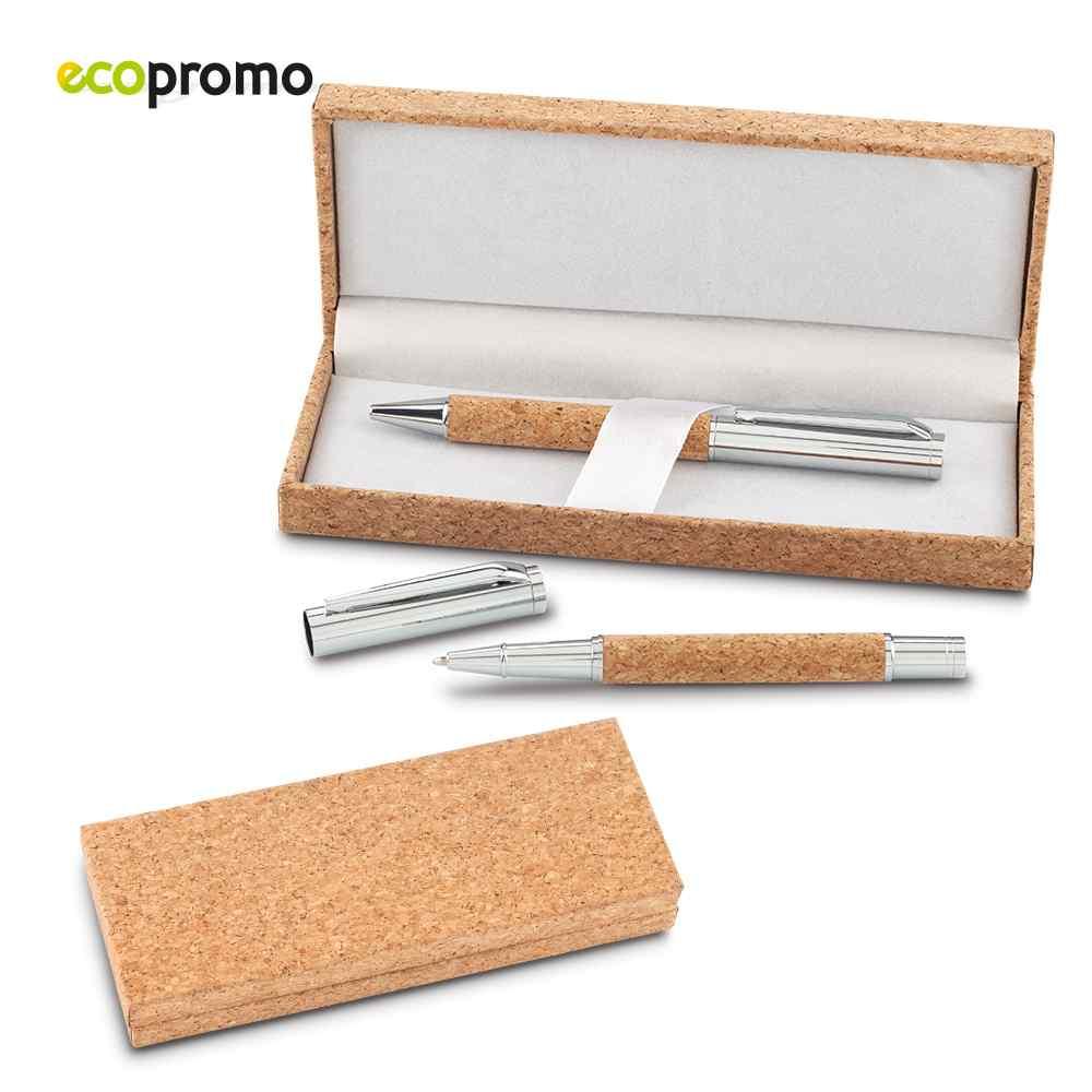 Set de Bolígrafos Cork - Producto promocional personalizable