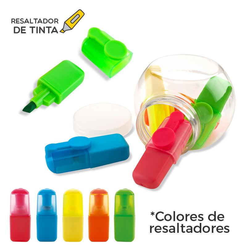 SET MINI RESALTADOR DE TINTA - Producto promocional personalizable
