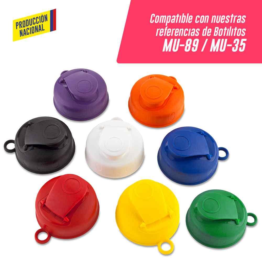 Tapa Pestaña Para Botilito Saturno personalizado con logo