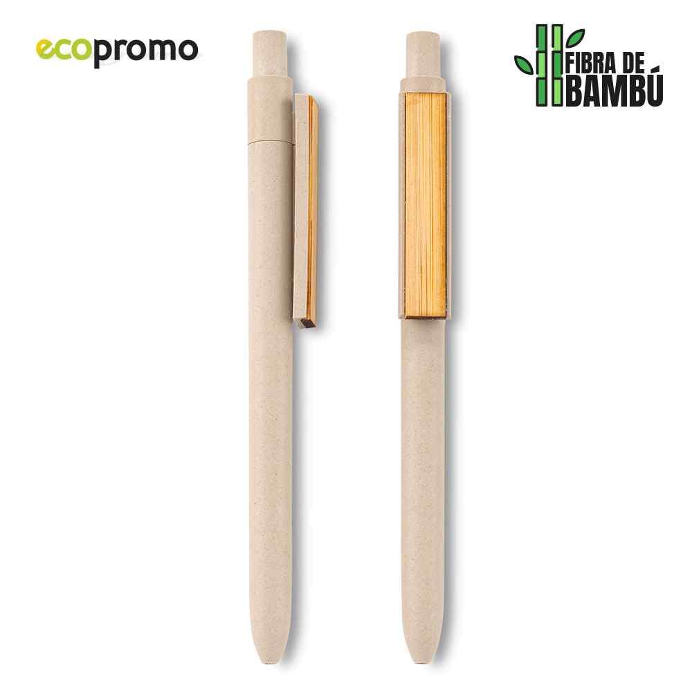 Bolígrafo Bamboo Clip Eco personalizado con logo