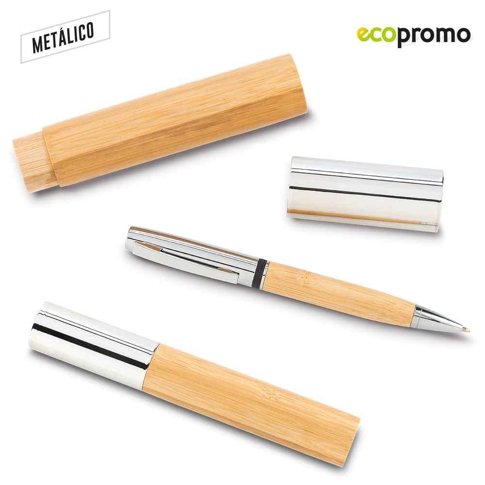 Bolígrafo Vardis Bamboo personalizado con logo
