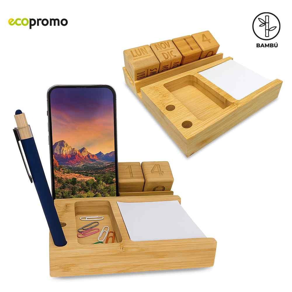 Calendario Perpetuo Pad Bamboo personalizado con logo