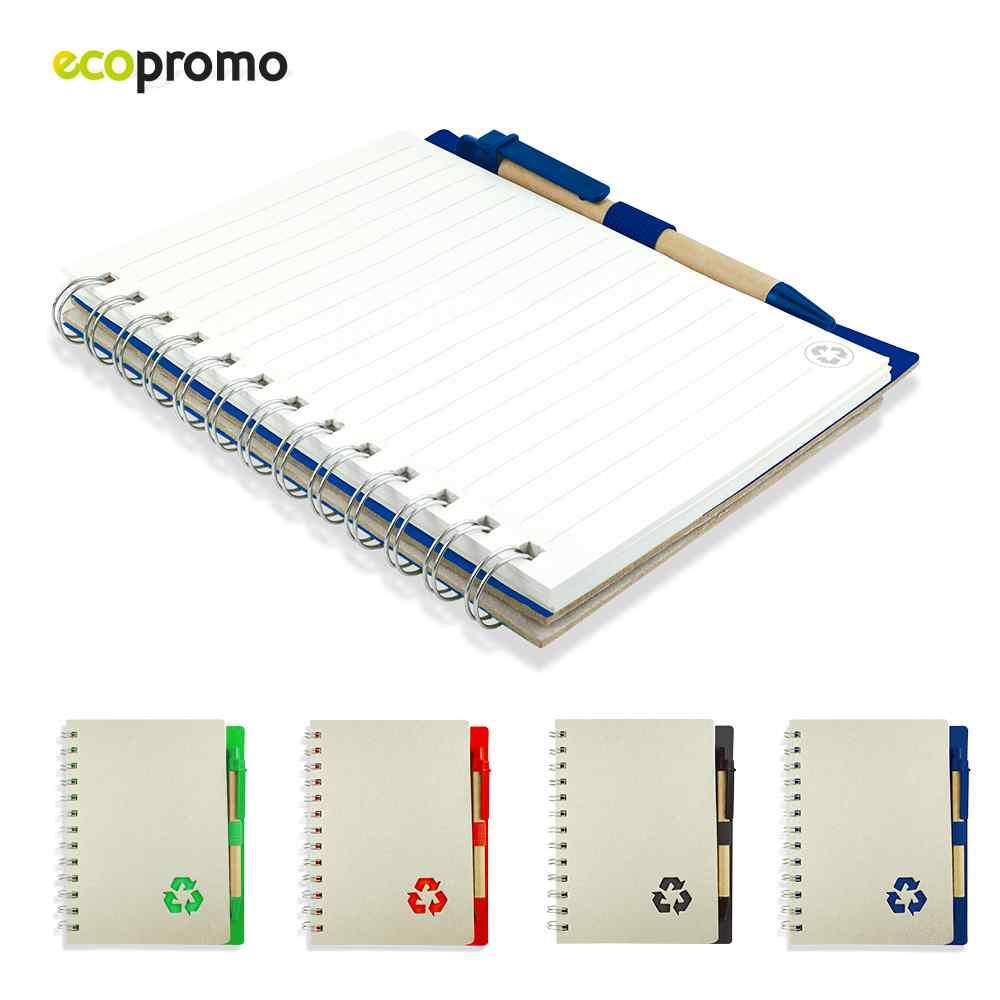 Libreta Con Bolígrafo Recycle Eco personalizado con logo