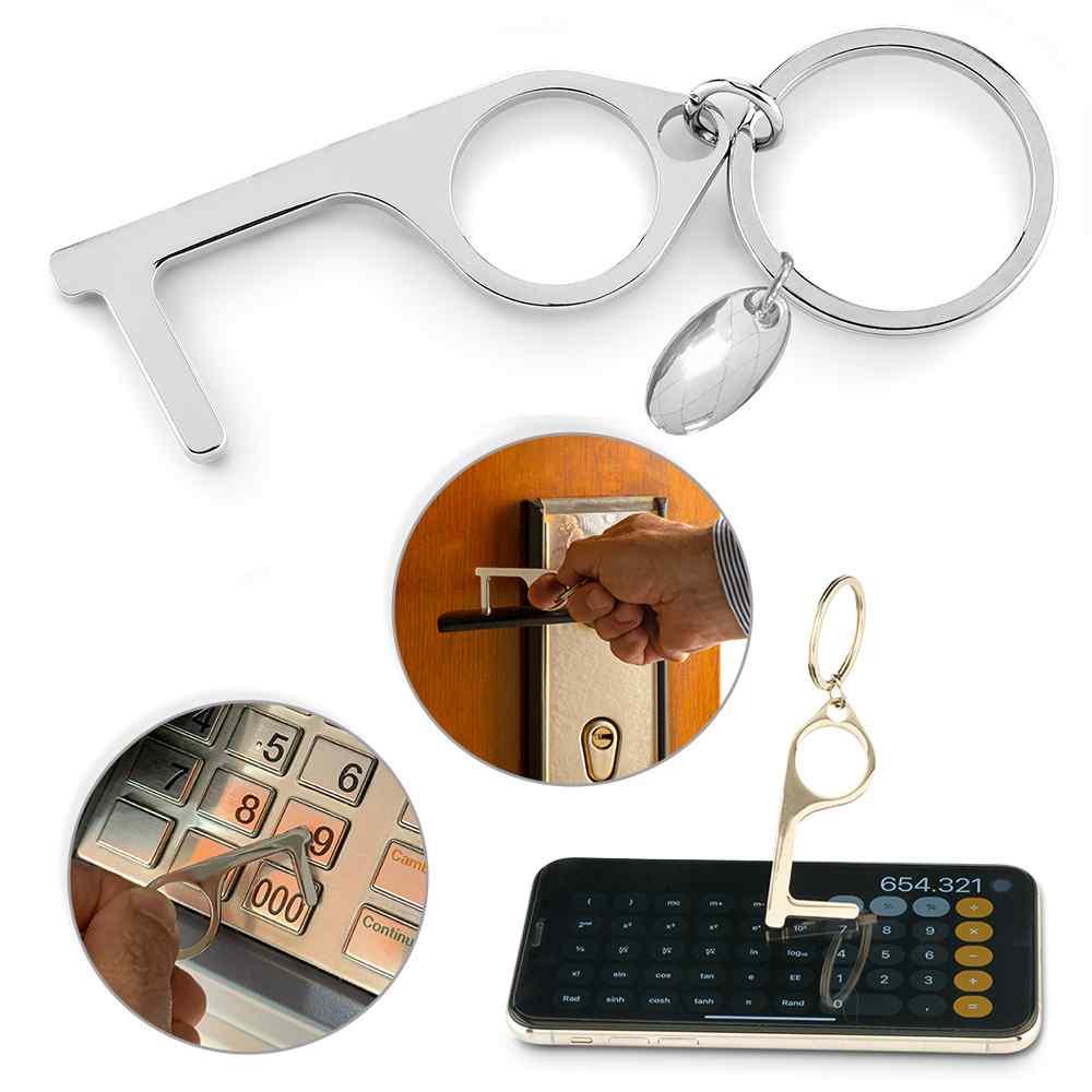 Llavero Multiusos Metálico Touch Free Ml-386 personalizado con logo