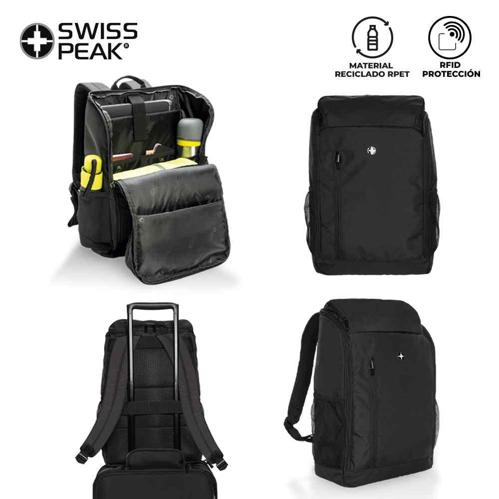 Morral Backpack Swiss Peak Buzz personalizado con logo