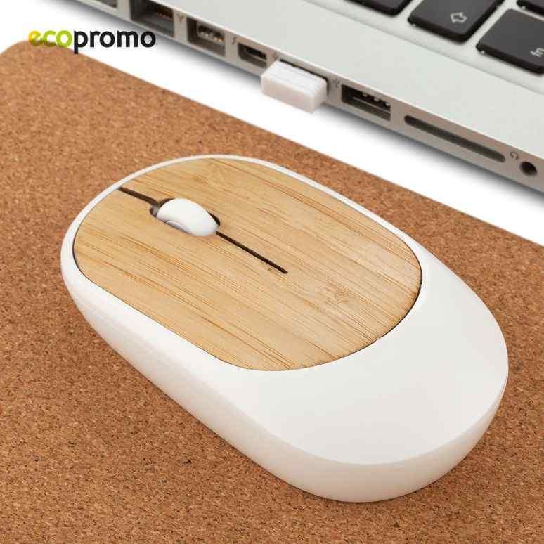 Mouse Bamboo personalizado con logo