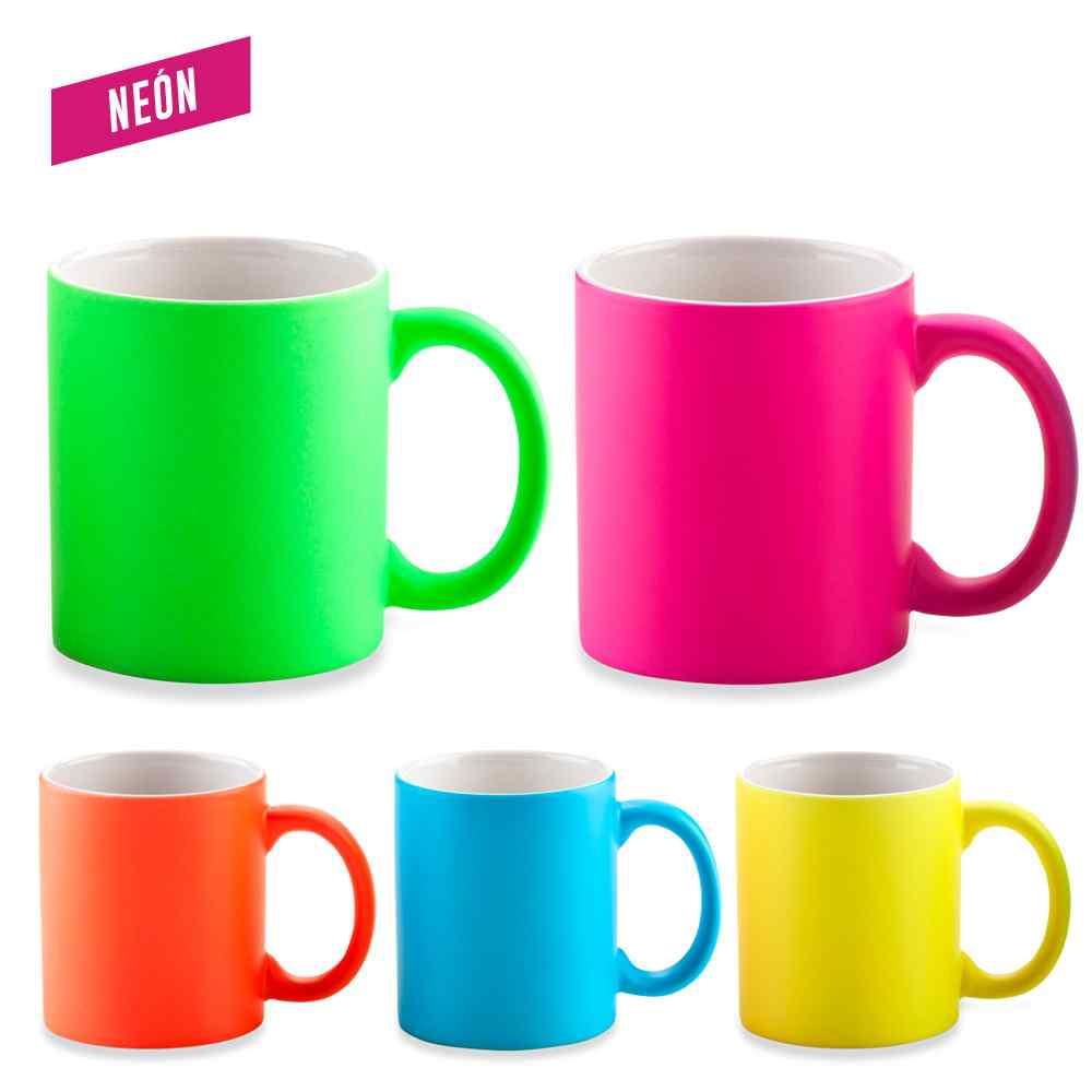 Mug Ceramica Neon 11oz personalizado con logo