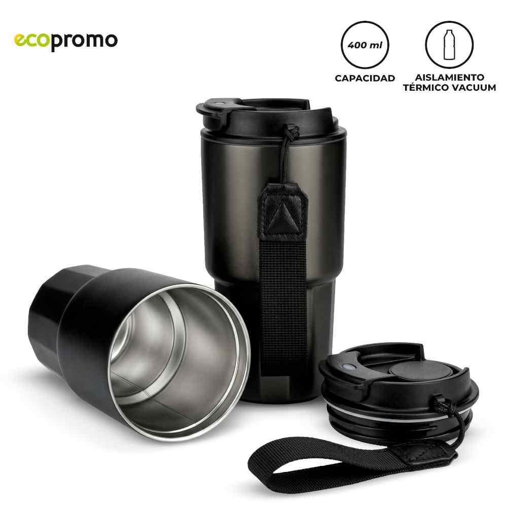 Mug Metálico Dewar 400 ml Nuevo personalizado con logo