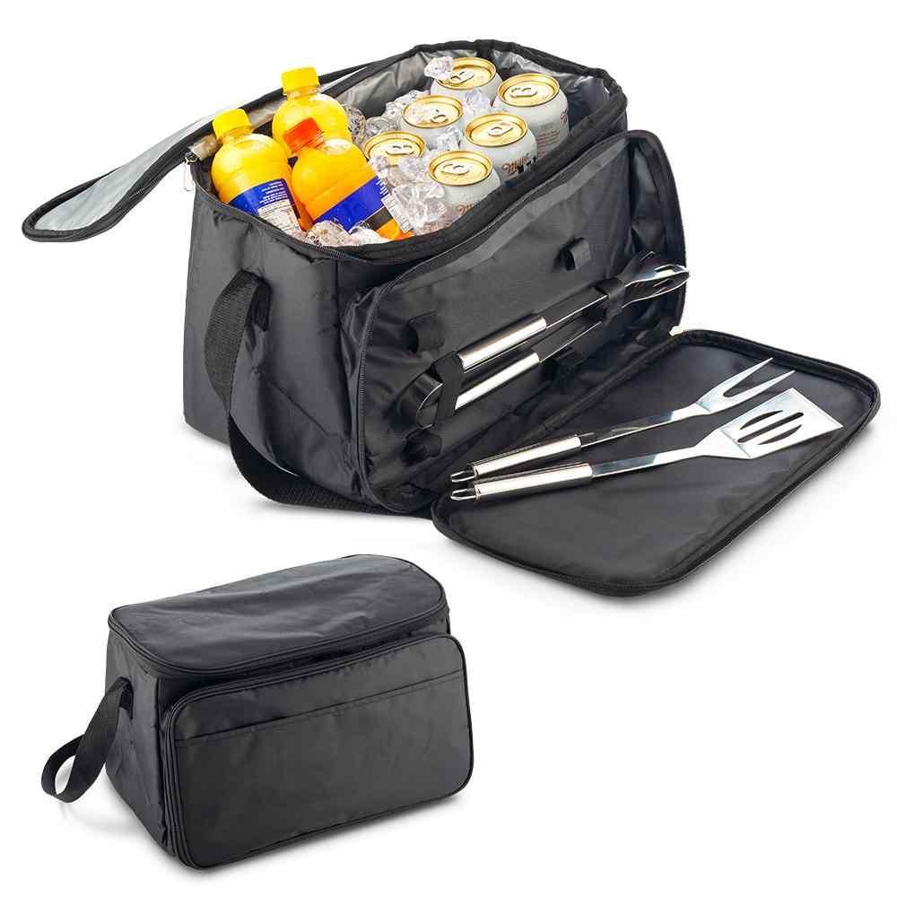 Nevera Lonchera Con Set Bbq personalizado con logo