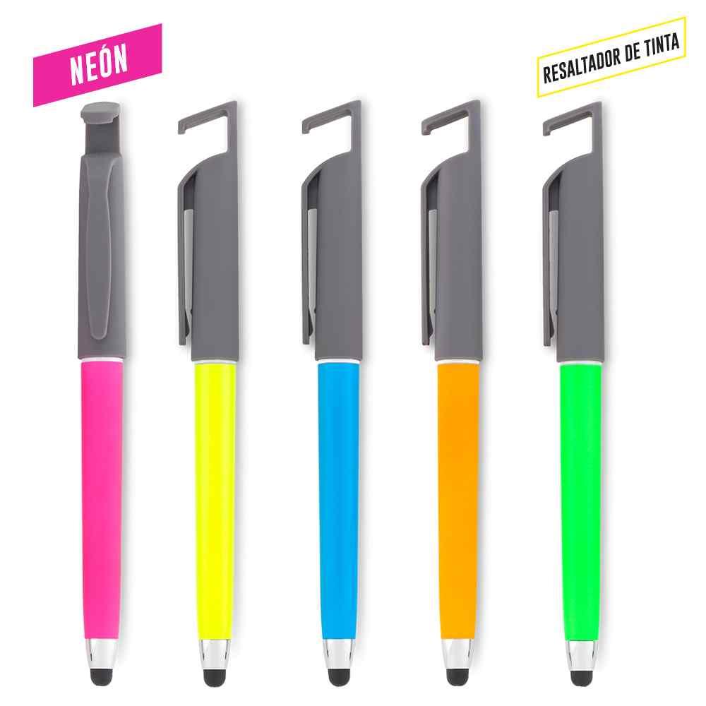 Pascal Stylus Neon 4-1 personalizado con logo