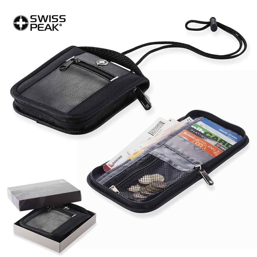 Portadocumentos de Viaje Swiss Peak personalizado con logo