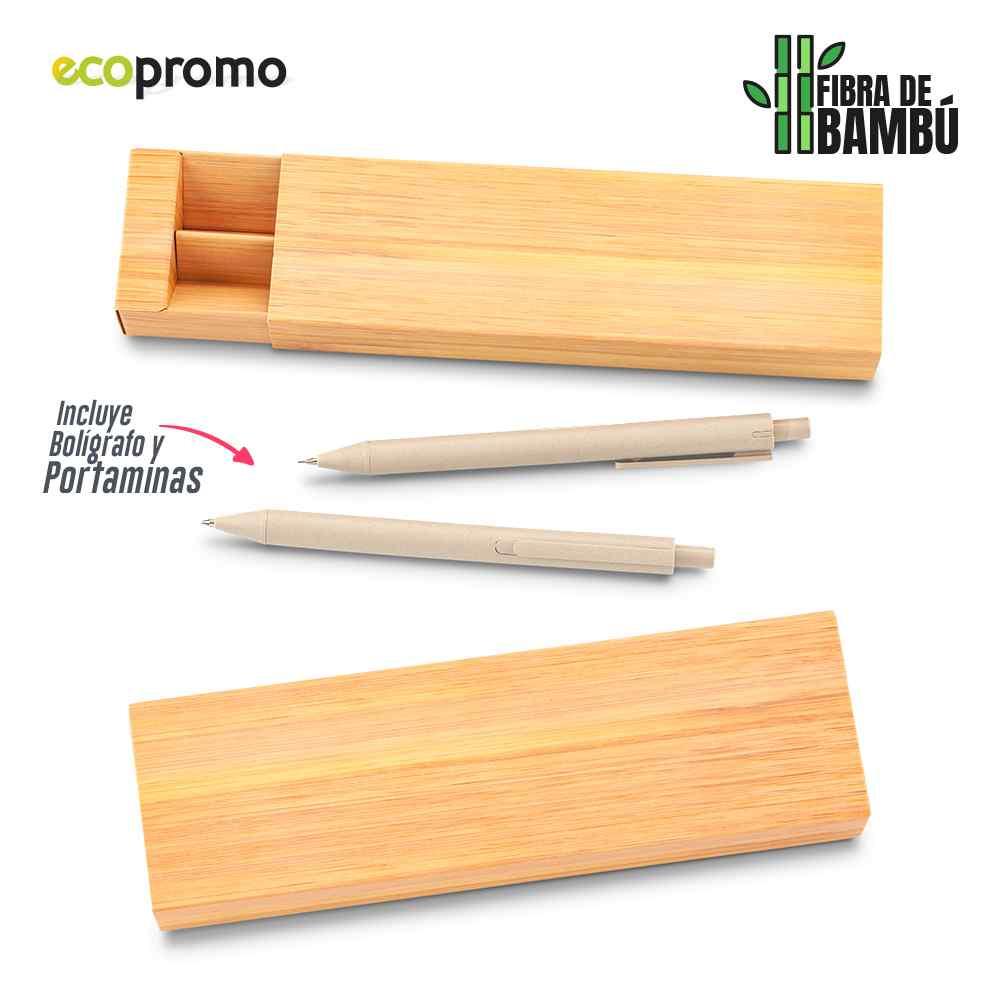 Set Bolígrafo y Portaminas Dakota Eco personalizado con logo