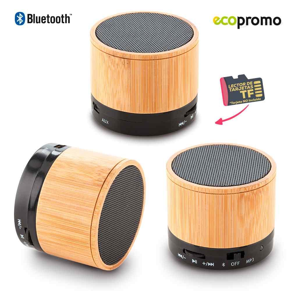 Speaker Bluetooth Artix Bamboo personalizado con logo