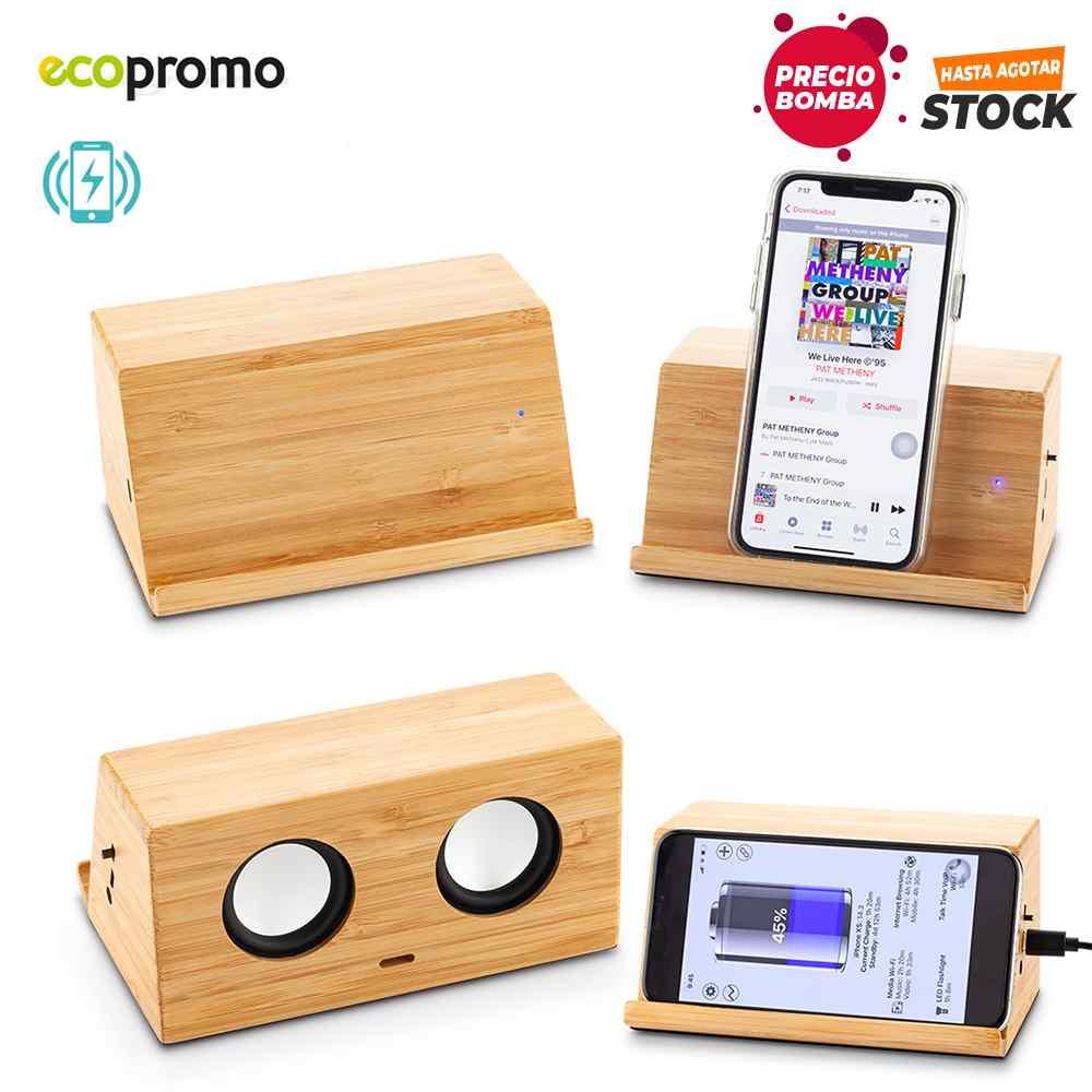 Speaker de Inducción Bamboo personalizado con logo