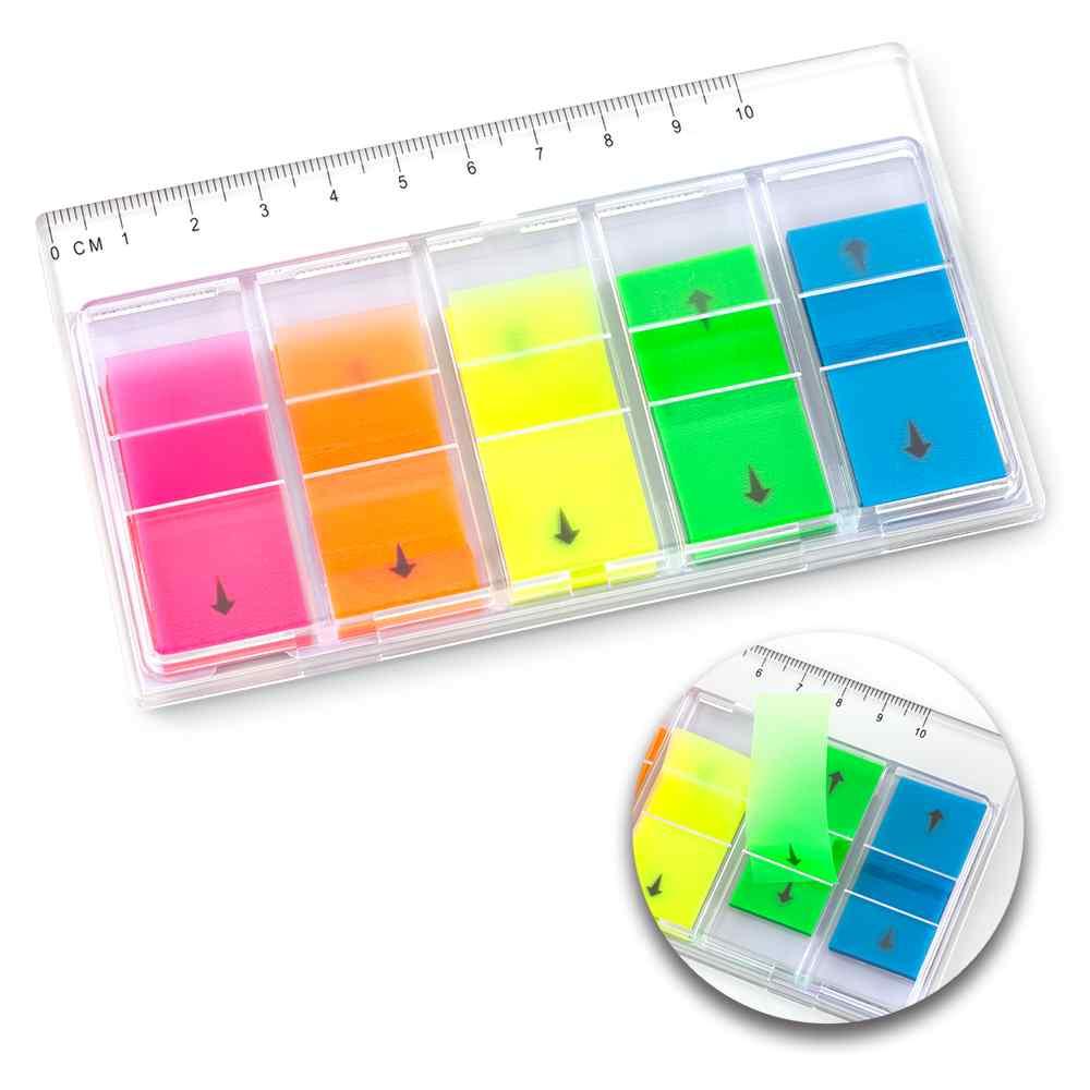 Sticky Set Con Regla personalizado con logo