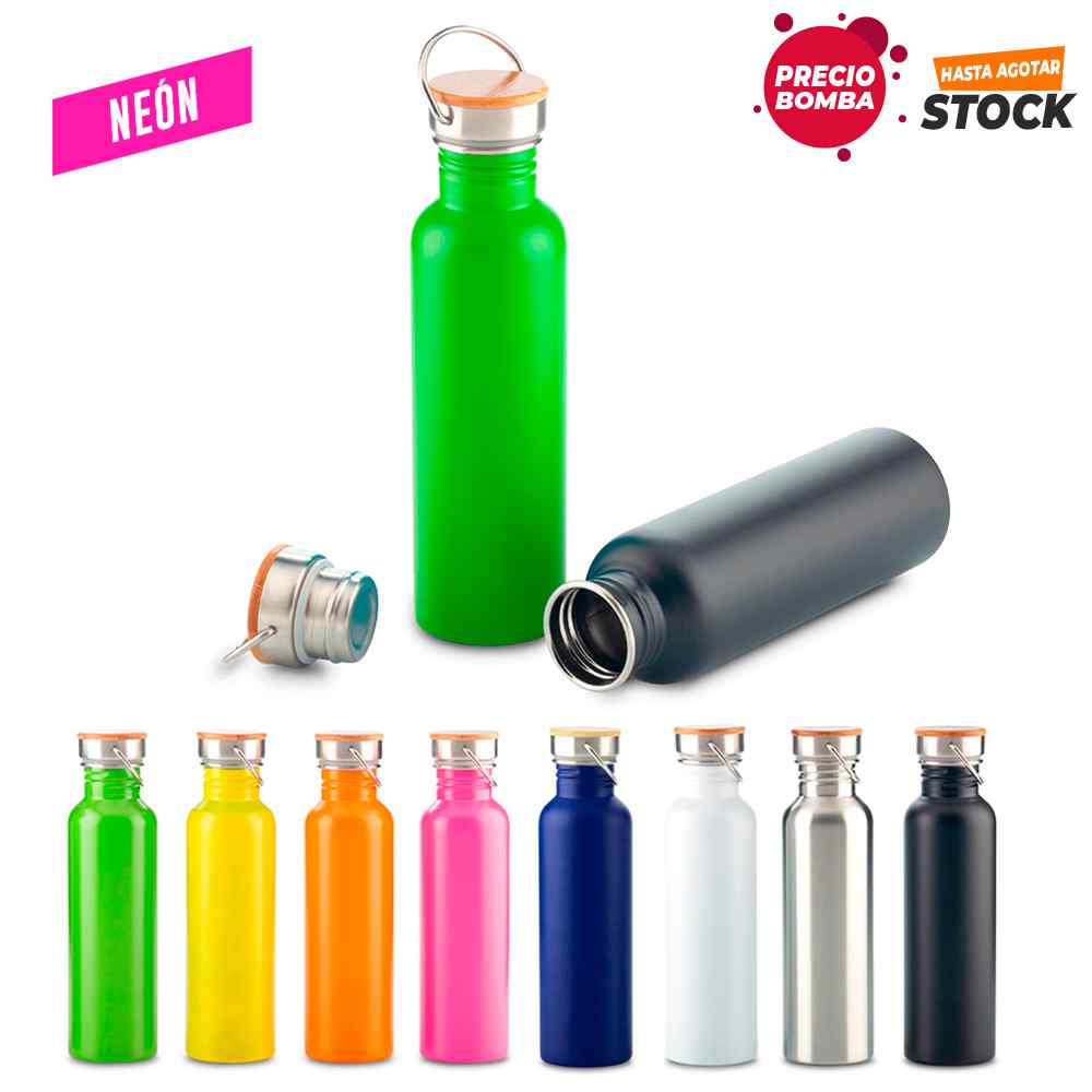 Botilito Metalico Wood 700ml